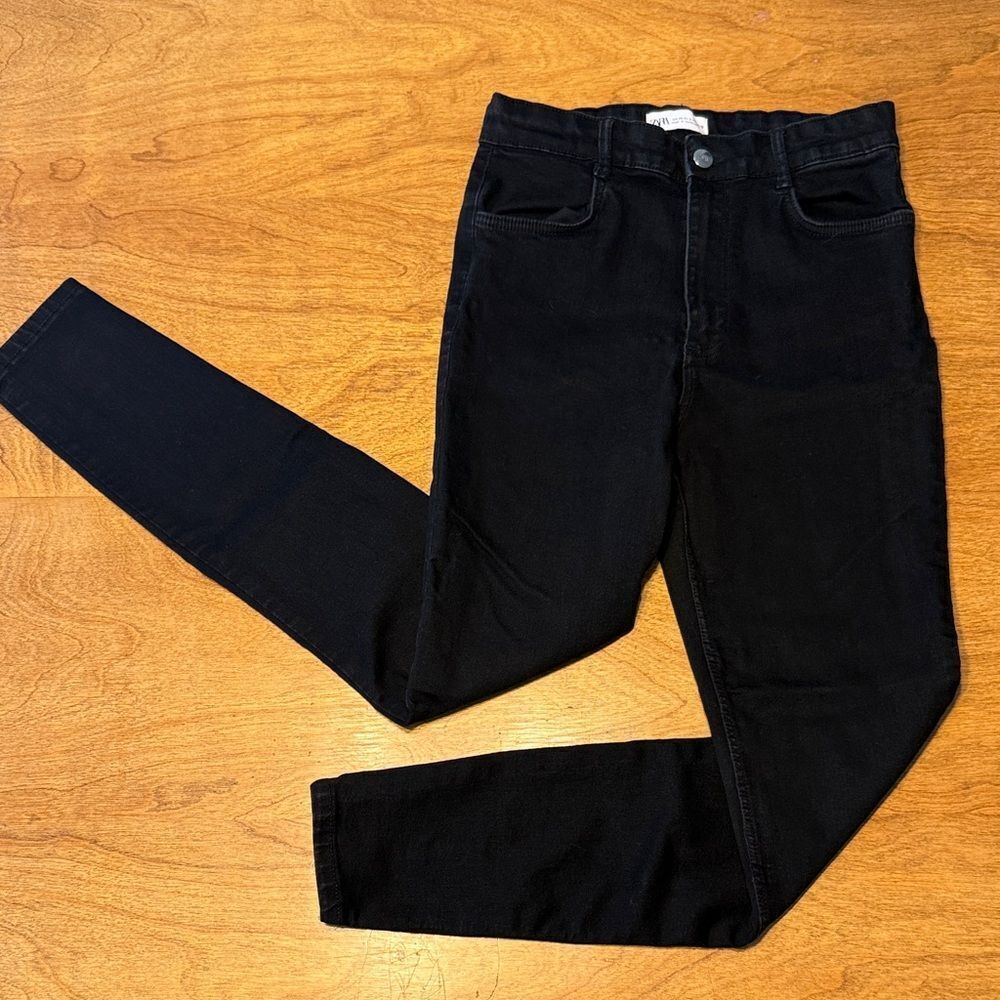 Zara High Rise Skinny Jeans - Black